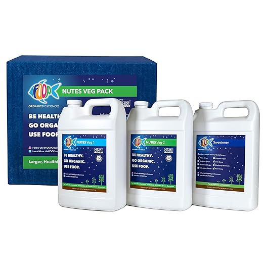 FOOP Nutes Veg Gallon Pack: Get Fat Roots, Thick Stalks, Awesome Terpenes and an Explosion of Trichomes | Infused with Cal/Mag, and Silica | Certified Organic | Three 1G Bottles