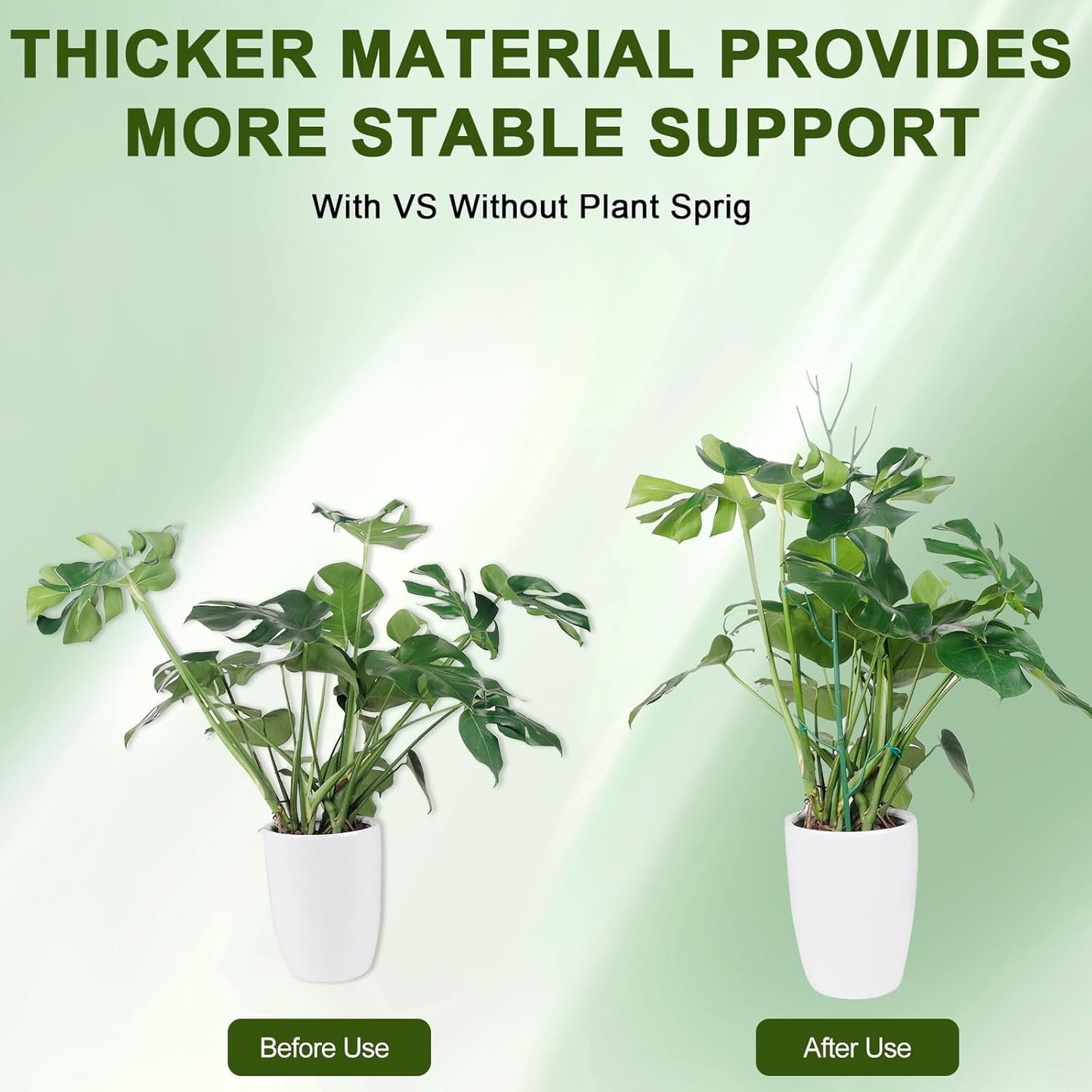 5 Pack Stackable Plant Support Stakes, Climbing Plant Support Structures for Monstera, Pothos, Philodendron Garden Plant Stakes for Indoor Outdoor Plants