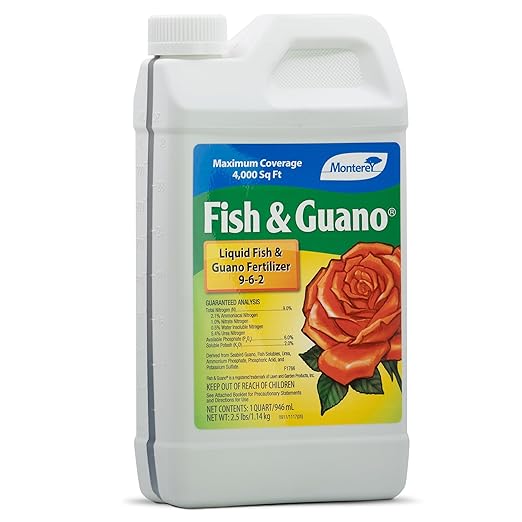 Monterey Fish & Guano Liquid Plant Fertilizer for Transplants and Flowers - 31 oz