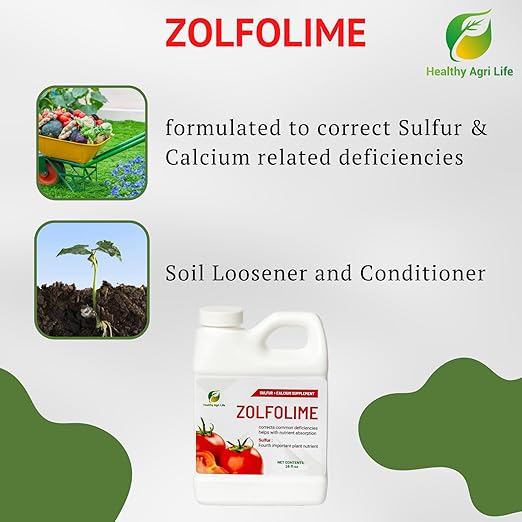 Healthy Agri Life - Sulfur Lawn and Plant Food Liquid - Soil Loosener and Conditioner- Great for Compact Soils, Standing Water, Poor Drainage