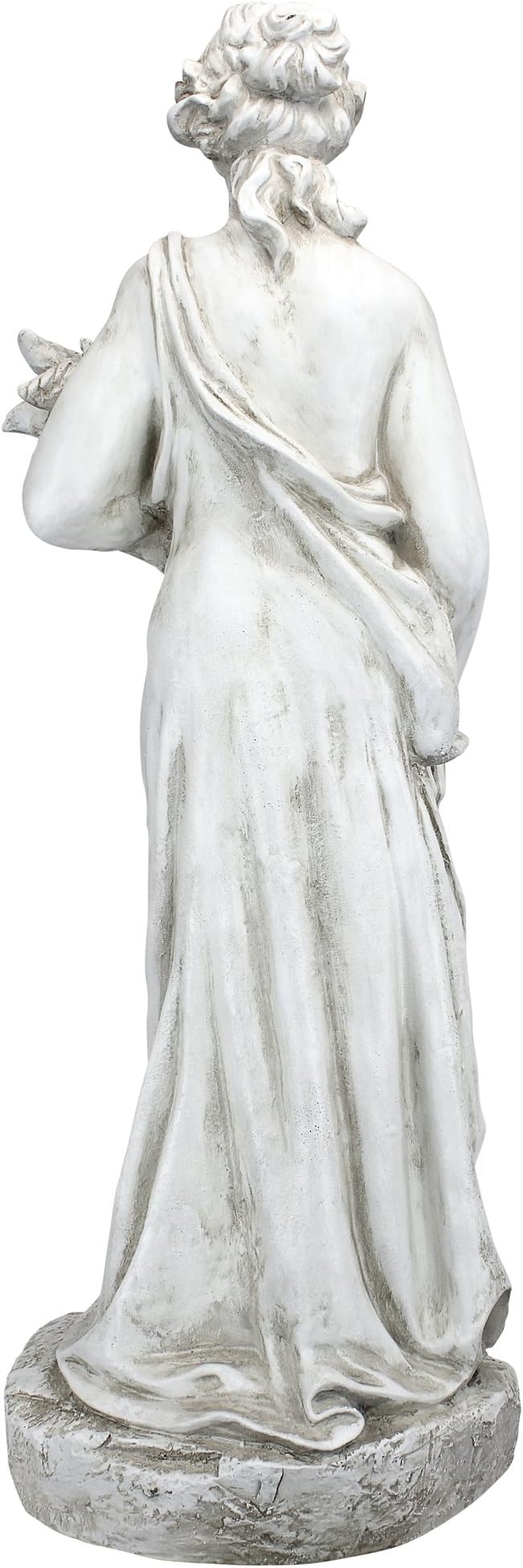 Design Toscano Summer Woman of The Four Seasons Indoor/Outdoor Garden Statue, 11 inches Wide, 33 inches Tall, Cast Stone Resin, Antique Stone Finish