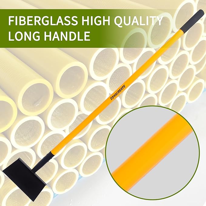 Multifunctional Cleaning Shovel, Heavy Duty Flat Square Spade Tool for Garden Outdoor Landscaping Weeding -51Inch