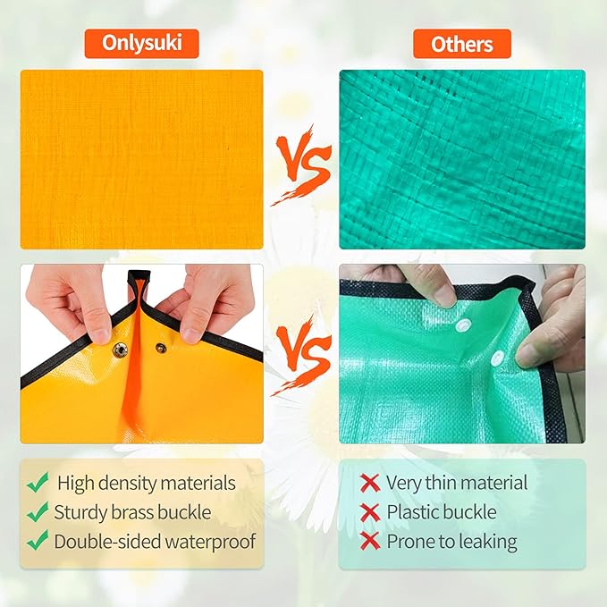 3 PCS 39.5" X 39.5" Extra Large Repotting Mat for Indoor Plants Transplanting and Dirt Control, Gardening Gifts