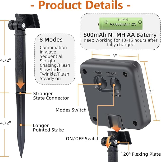 Solar String Lights Outdoor Waterproof - 85FT 240 Led Solar Lights Outdoor String with 8 Modes - Solar Powered String Lights Tree Lights Outdoors for Patio Yard Garden Party Decorations, Warm White