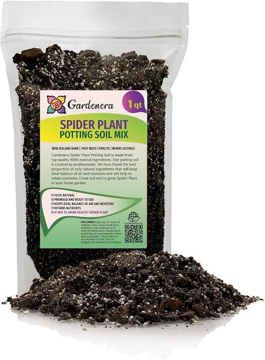 Premium Spider Plant Potting Soil Mix - (1 Quart Bag)