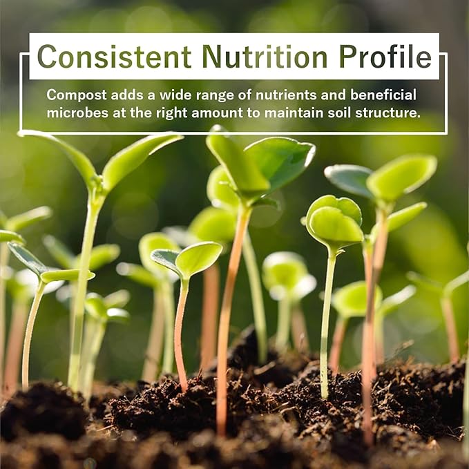 Organic Compost - Plant Based Potting Soil - Home, Garden Fertilizer - Complete Food - Boosts Plant Growth - Use for Indoor and Outdoor Farming, 10 LBS (8 Quarts)