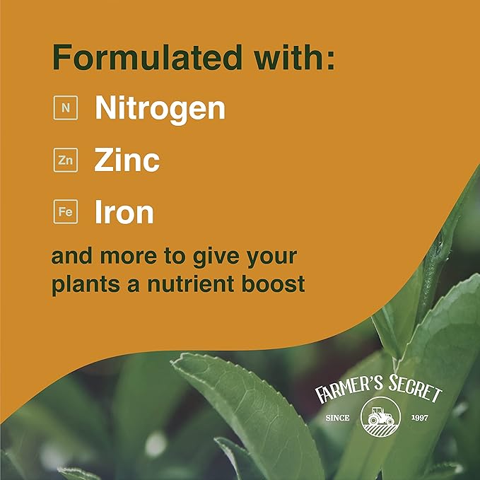 Farmer’s Secret Soil Revitalizer (8oz) - Organic (OMRI Listed) Soil Health Booster - Liquid Compost Soil Amendment - Activated Humic Acid - Liquid Compost Soil Amendment