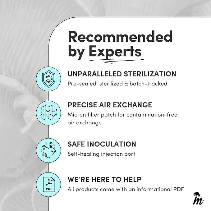 Mycelium Gourmet Mushroom All-in-One Bag - Premium Organic 10 LB Blend of Alder & Soy Hull Substrate with Sterilized Millet Grain - Perfect for Wood-Loving Mushrooms - Home Growing Made Easy