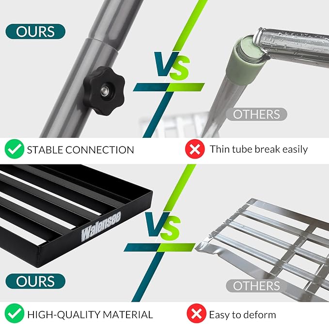 Walensee Lawn Leveling Rake, 7FT 45"x10" Levelawn Tool, Heavy Duty Effort Saving Lawn Level Tool, Steel Handle Lawn Leveler for Yard Garden Golf Course, Ease Level Soil Sand Dirt Surfaces