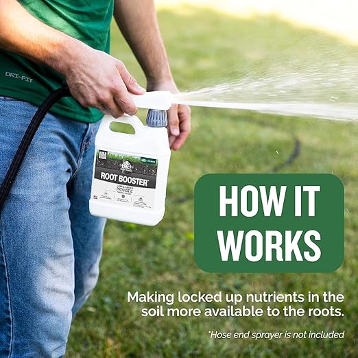 Turf Titan Root Booster Hose End – Lawn Probiotic & Garden Booster – Natural Liquid Probiotic for Lawn Care – Green Lawn Booster for Lawn Maintenance