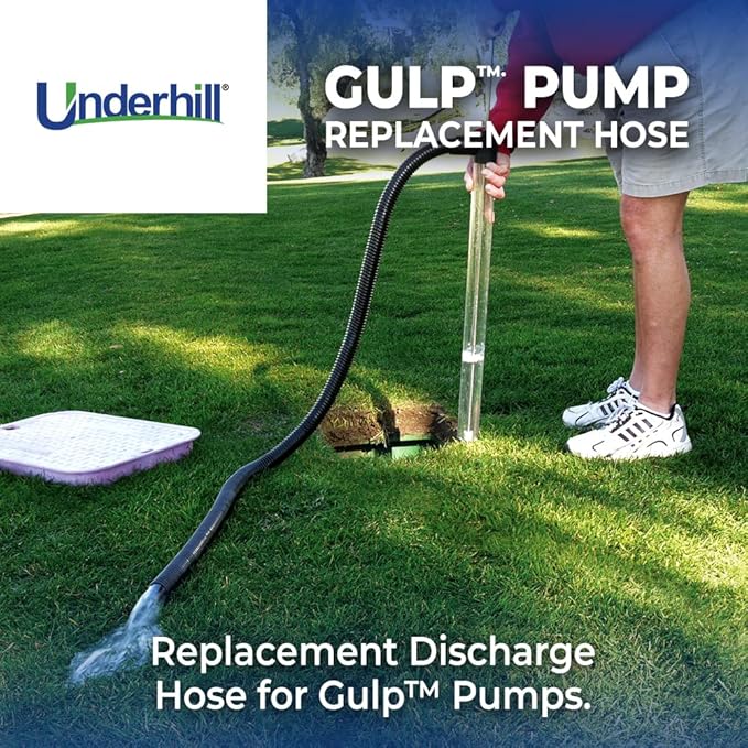 Underhill Discharge Outlet Hose Replacement 72 Inch for Gulp Pro and Big Gulp Pro Siphon Suction Water Pumps, Fluid Transfer Water Pump Parts