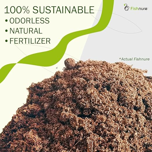 Fishnure - Humus Fish Compost Fertilizer for Indoor Plants, Outdoor Houseplant Fertilizer, Plant Food for Houseplants, Gardener Gifts, 1 lb Convenience Pack for 3-Gallon Pot