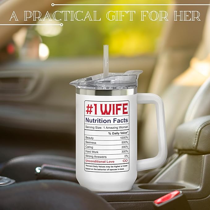 Gifts for Wife - Wife Gifts, Gifts for Her - Wedding Anniversary for Wife, Wife Birthday Gift Ideas, Christmas Gifts for Wife, Christmas Gifts for Her - I Love You Gifts for Her - 40 Oz Tumbler