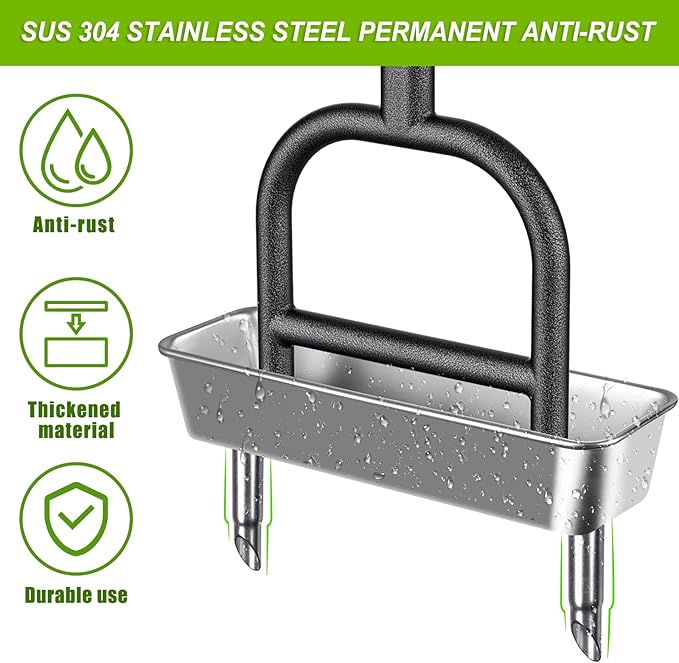 Dolibest Lawn Coring Aerator, Manual Grass Aerating Tool with Stainless Steel Soil Core Storage Tray, 2 Stainless Steel Corer Plug Aerator Tool, Garden Tool & Clean Hand Tool, Improve Lawn Health