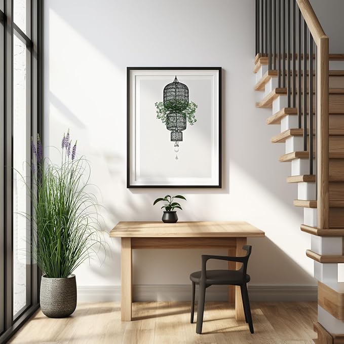 Artificial Plant 5ft(2pack) Tall Artificial Lavender Plant,Faux Plants Indoor Home Decorative Artificial Plants & Flowers in Pot Fake Plant, House Plant Indoor