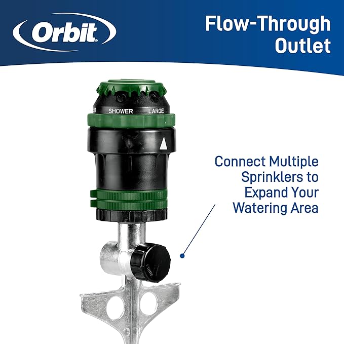 Orbit 58573N H2O-6 Gear Drive Sprinkler (Sprinkler on Spike)