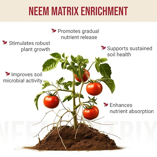 Eden Tomato Organic Enriched Fertilizer | Neem Plant Food 8-5-8 Enriched Formula | for Growing Healthy & Natural Tomatoes (5lbs)