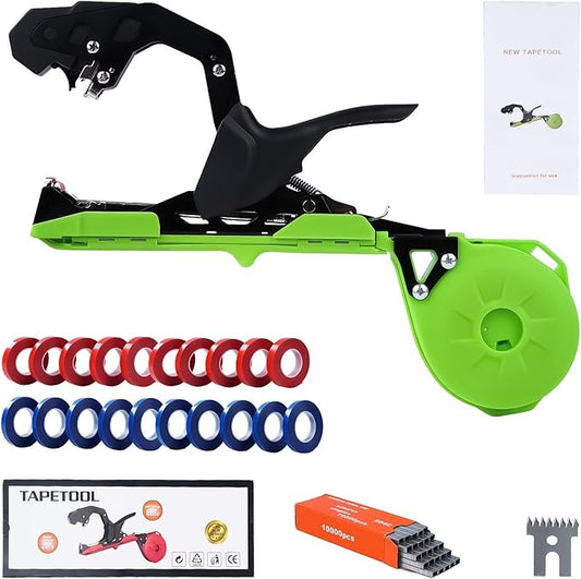 Plant Tying Machine, Lightweight Plant Tying Tape Tool, for Gardeners Farmers with Blade Replacement Garden Tapes and Staples