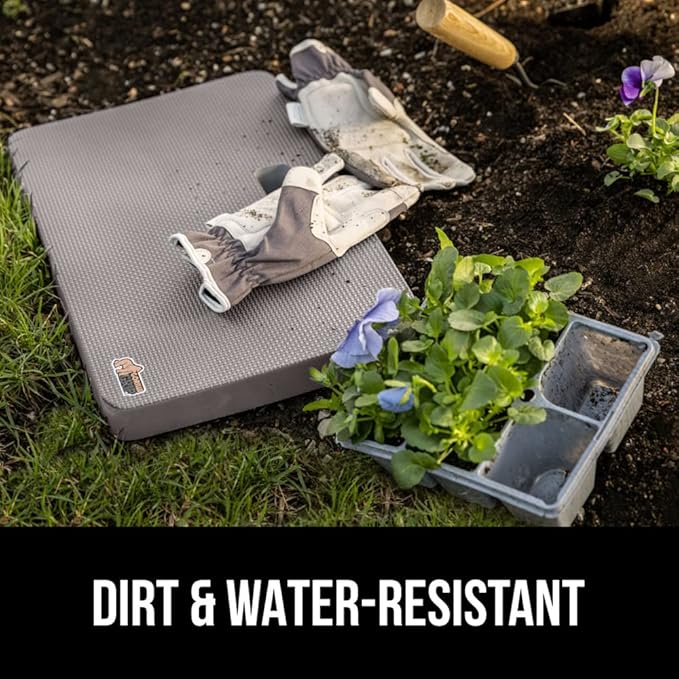 Gorilla Grip Extra Thick Kneeling Pad, Supportive Soft Foam Cushioning for Knee, Water Resistant Construction for Gardening, Bathing Baby, Workout Supplies, Lightweight, Garden Work Gifts