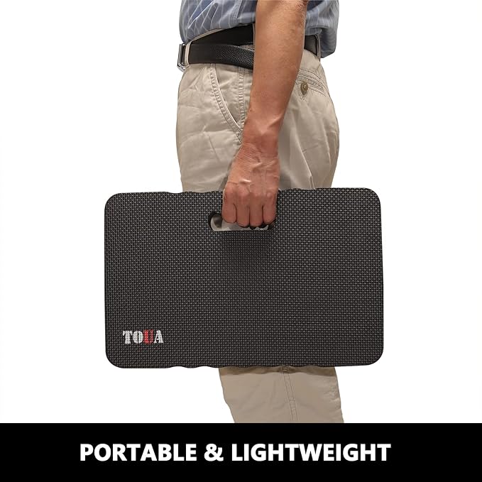 Large Kneeling Pad, High Density Foam Support Knee with Thick Kneeling Mat 17.8"x11"x1.5", Kneeler Pads for Work Gardening, Baby Bath, Yoga, Pray, Exercise, Fitness, 1 Pack