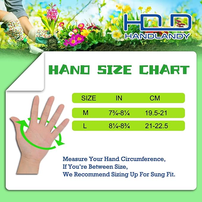 HANDLANDY Ladies Leather Gardening Gloves, Thorn Proof Long Gauntlet Heavy Duty Garden Gloves, Elbow Length Women Rose Pruning Gloves (Medium, Green)