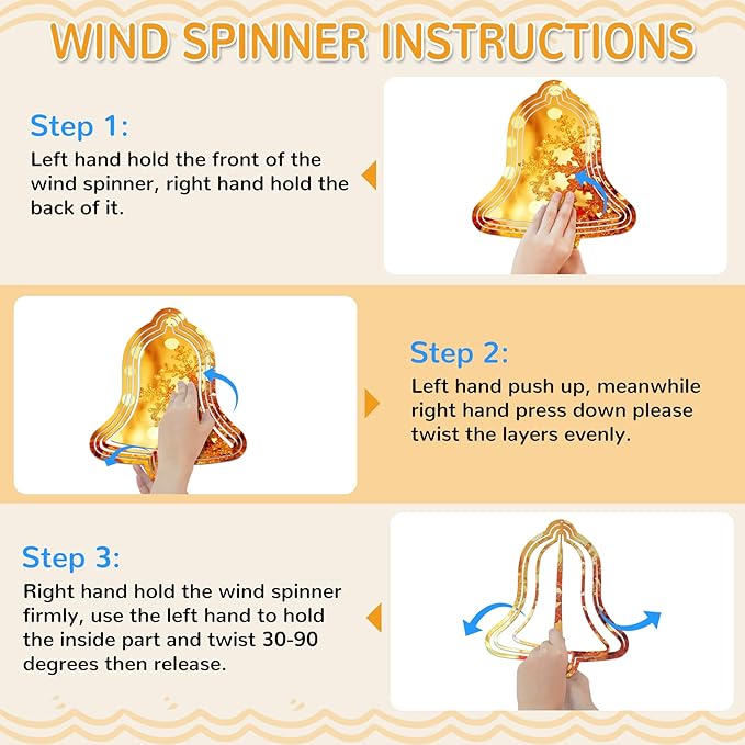 Sublimation Wind Spinner Blanks, 6 Pack 10 Inch 3D Aluminum Metal Hanging Wind Spinner Bulk for Garden Yard Outdoor, Window Porch Decoration for Heat Press Transfer DIY