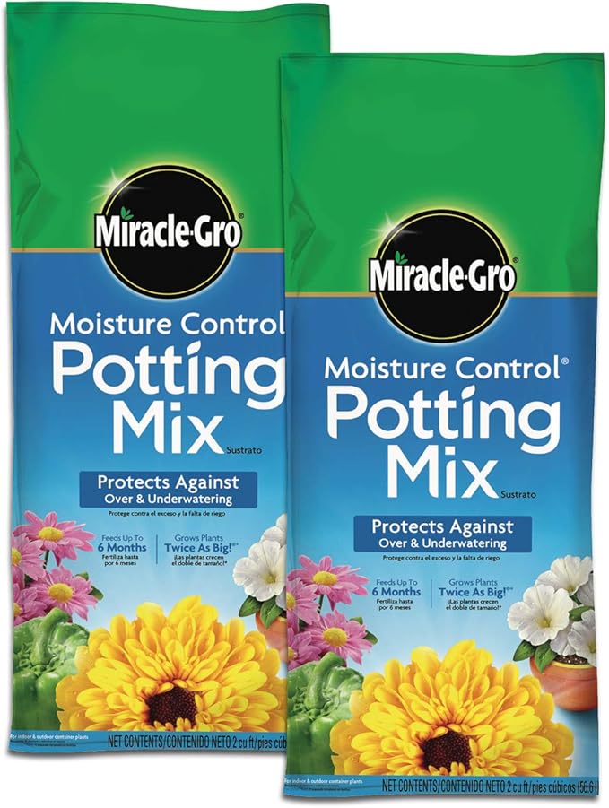 Miracle-Gro Moisture Control Potting Mix 2 pack