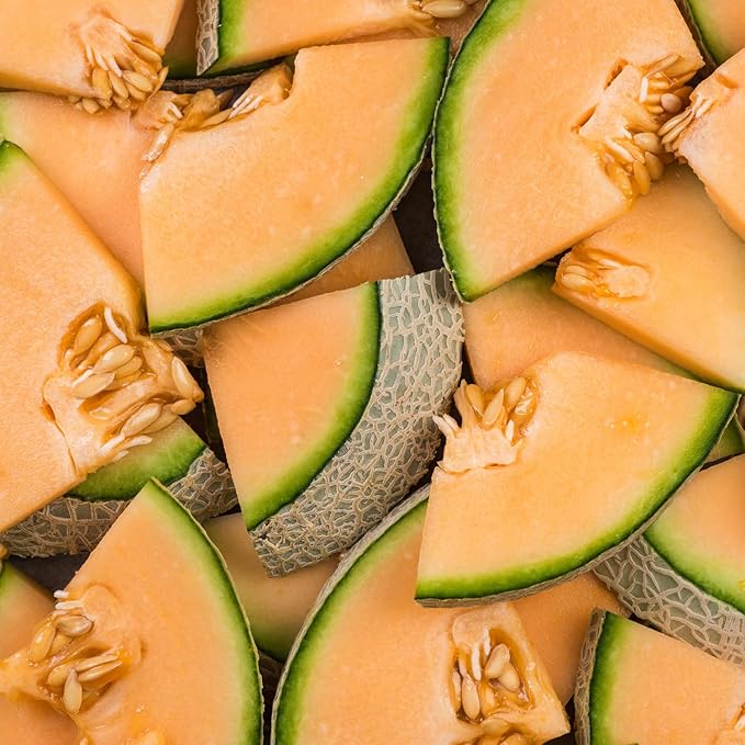 Hearts of Gold Cantaloupe Melon Seeds, Over 90 Premium Seeds - Heirloom, Non GMO - Woods Creek Seeds