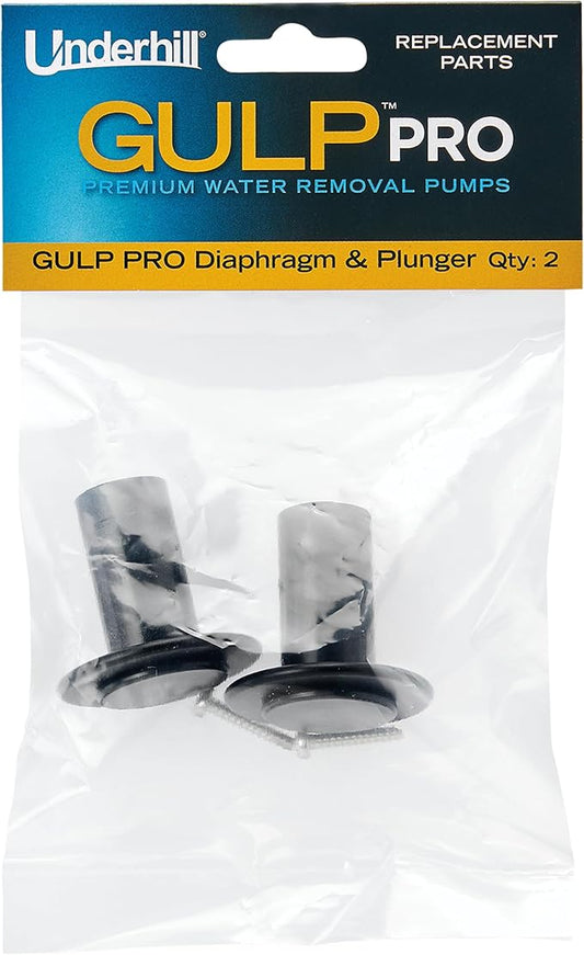 Underhill Diaphragm and Plunger for Water Pump Big Gulp Pro 36 Inch and Gulp Pro 22 Inch Pumps, Replacement Parts, Repair, A-GRPD