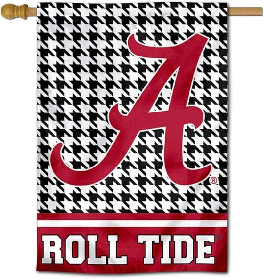 WinCraft Alabama Crimson Tide Houndstooth Pattern Double Sided House Flag