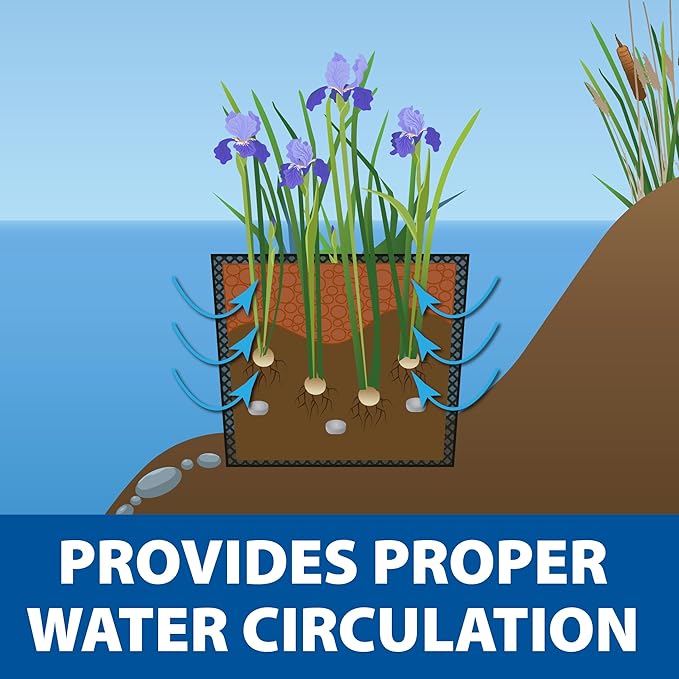 The Pond Guy Planting Bag & Soil Kit for Outdoor Water Gardens, Aquatic Flower Supplies, Pot & Grow Lily, Lotus & Bog Plants, Large Plant Bag & Soil