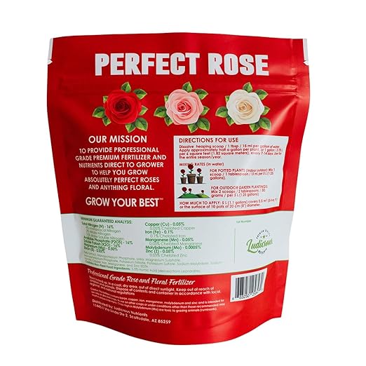 Perfect Rose Fertilizer – Premium Rose and Flower Fertilizer – Floral Nutrients for All Types of Flowers – Plant Fertilizer with Kelp for Soil and Hydroponic Flower Gardens