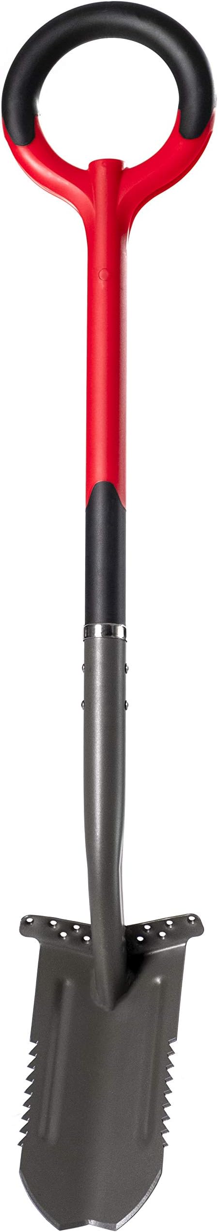 Radius Garden 23711 Root Slayer 42-Inch Carbon Steel Trench Spade, Red