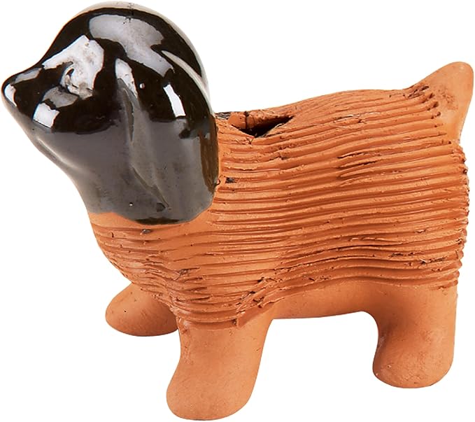 Chia Pet Puppy with Seed Pack, Decorative Pottery Planter, Easy to Do and Fun to Grow, Novelty Gift, Perfect for Any Occasion