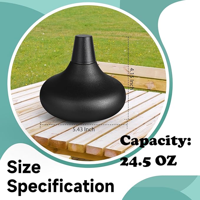 6 Pack Metal Table Top Torches,24.5 oz Citronella Torches for Outside,Refillable Flame Light Torch with Wicks and Covers, Landscape Lanterns Torches for Party, Garden Decor,DIY