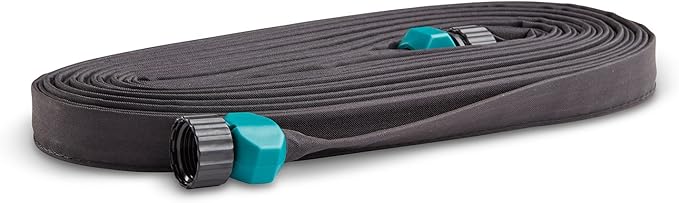 Gilmour 100049289 Garden Hose Flat Soaker Black 50 feet 870501-1001, 50' (50' (4-Pack))