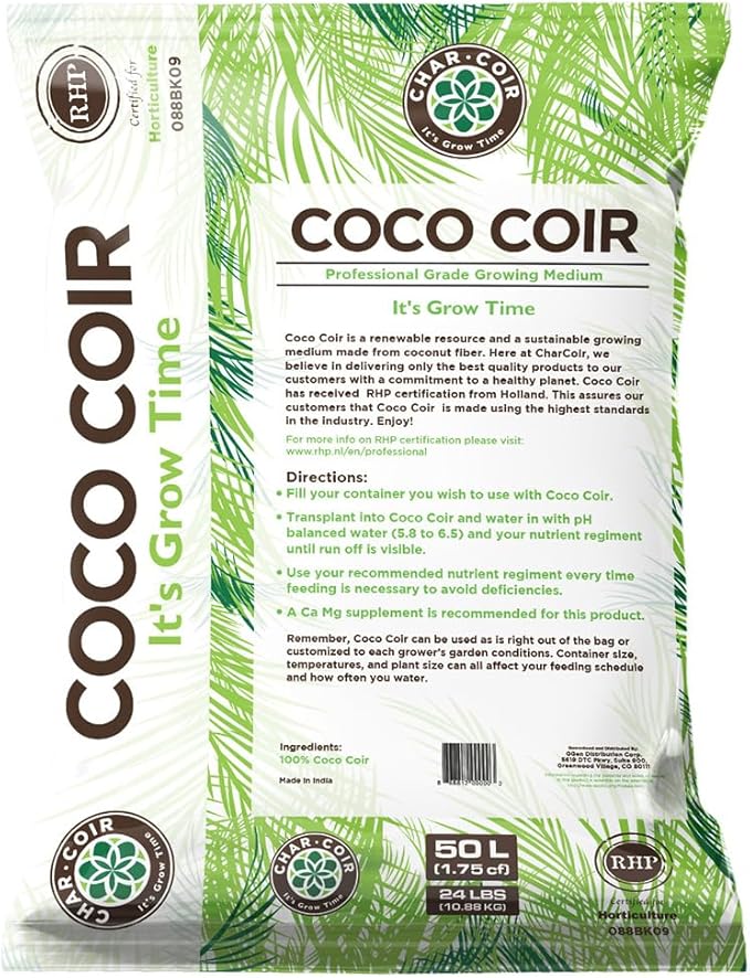 100% RHP Coco Coir, 50L/1.75 cuft Bag