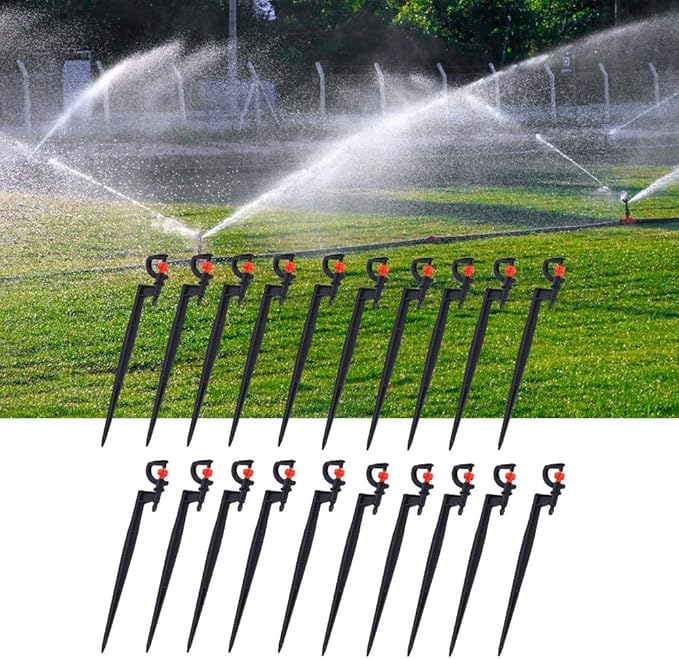 Irrigation Sprinkler, 20Pcs G-Type 360 Degree Sprinkler Nozzle Plants Watering Spray Nozzle Lawn Watering Dripper System