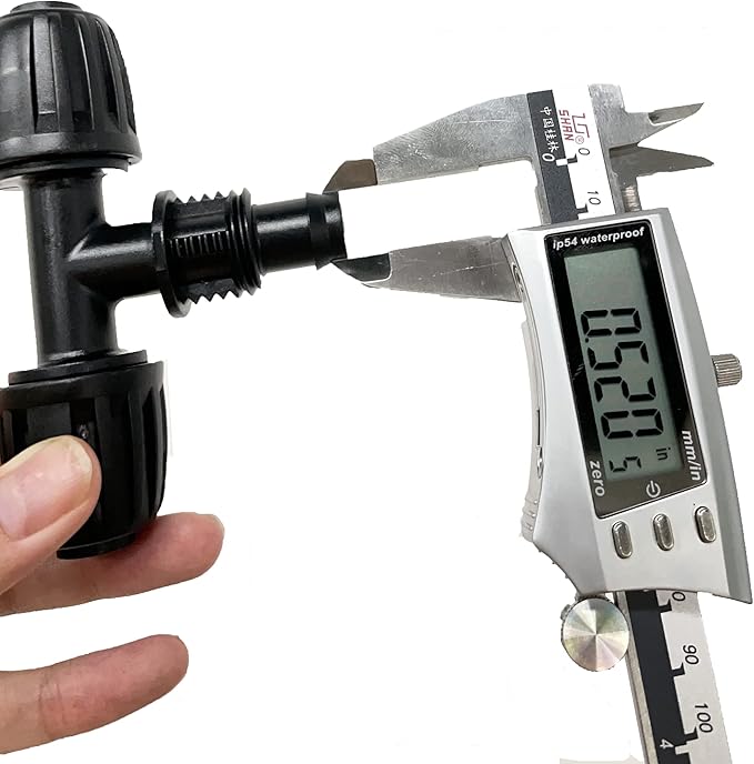 Drip Irrigation Parts for 1/2" Tubing: Drip Hose Connectors for Garden Irrigation System - Splitters for Irrigation Fitting Barbed Tee (10pcs)