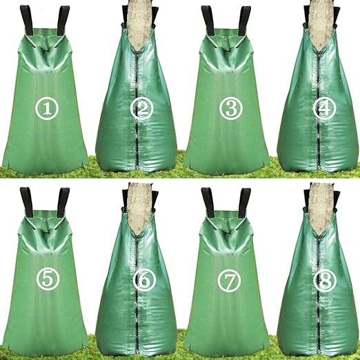 Tree Watering Bag, 20 Gallon Water Bags for Trees Slow Release Drip Irrigation Bag for Trees (8 Packs)
