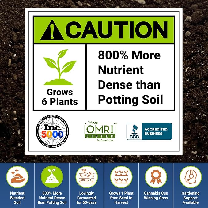 The Bud Grower | Pre-Mixed Super Soil 5 Gallon Pot | Premium 100% Nutrient Rich Organic Super Soil | Hydroponic Nutrients and Grow Supplies | All-in-One Grow Tent Kit's & Supplies