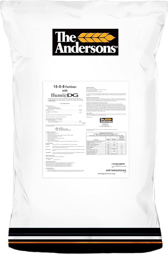 The Andersons Professional PGF 16-0-8 Fertilizer with Humic DG 10,000 sq ft 40lb Bag