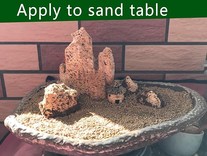 Voulosimi Gardening Akadama Soil - Cactus, Bonsai, Succulent Soil Additives Landscaping Vase Fillings (1/4 inch, 2 QT)