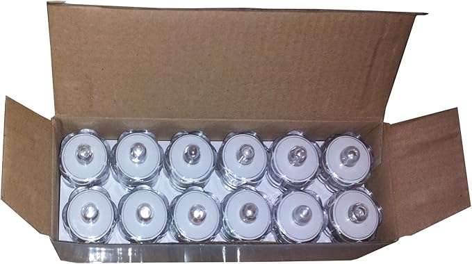 Bright LED Floral Tea Light Vase Submersible Lights for Party Wedding (Purple, 20 Pack)