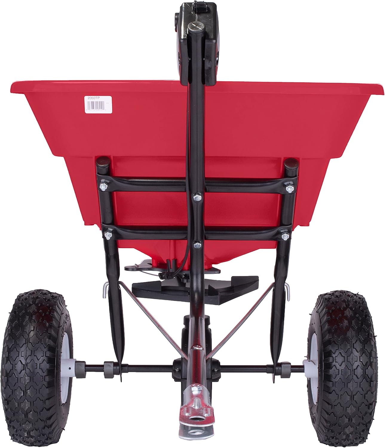 EarthWay Products 2050TP 80lb Towable Broadcast Spreader - Pull Behind Spreader, ATV Spreader for Lawn Mower - Adjustable Fertilizer and Seed Spreader with Easy Flow, Durable Frame