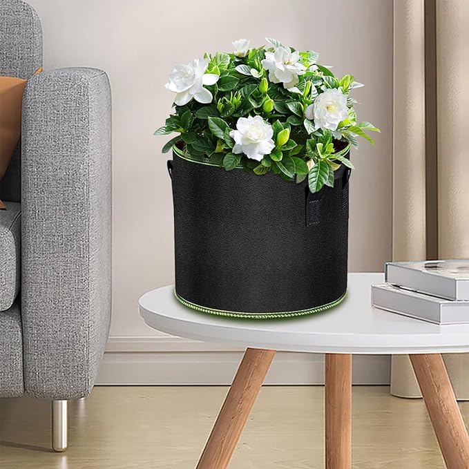 Grow Bags - Potato Grow Bags - Thickened Fabric Pots - Large Grow Bags - Tomato Vegetables Grow Bags (12 Pack(5 Gallon)