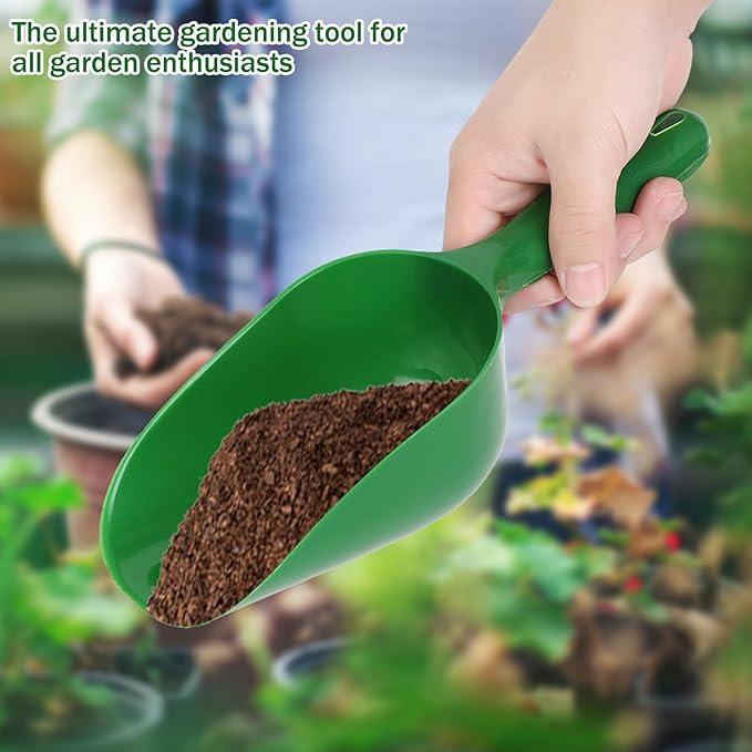 Plastic Garden Shovel Multi-Function Plastic Scoop Soil Shovel Spoons Digging Tool Scoop Gardening Tools Succulent Soil Shovel for Flower Vegetables Soil Transplanting