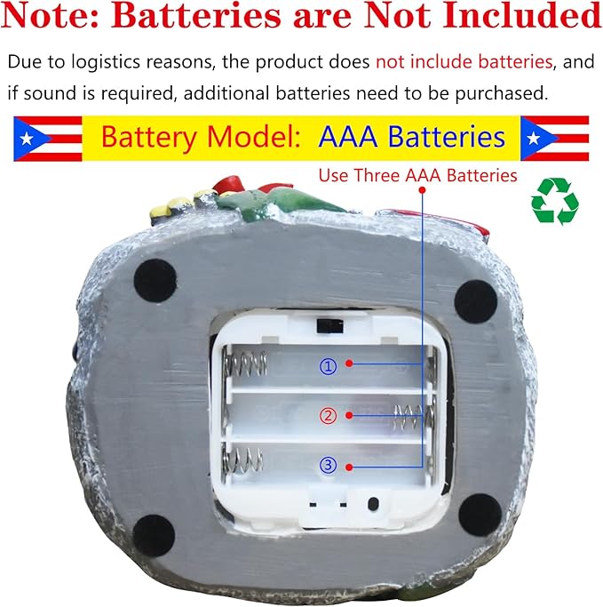 Puerto Rico Souvenirs, Puerto Rican Coqui with Sound, National Symbol of Puerto Rico Decorations Gifts, Novelty Puerto Rican Theme Sculpture Coqui Signs Frog Figurine, Battery Not Included