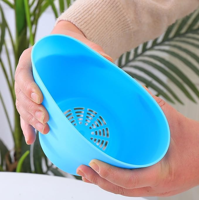 50 Pack 4 Inch Plant Pots Bulk Small Plastic Planters Pots with Drainage Holes Flower Pot for Succulent, Cactus, Herb, African Violet (50pcs-Blue, 4Inches)