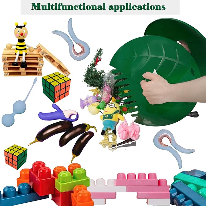 Eastrans 1set Leaf Scoops and Hand Rakes,Leaf Claws for Picking up Leaves,Grass Clippings and Lawn Debris,Dark Green,2pcs